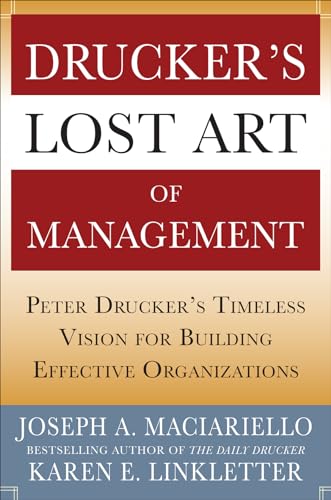 Drucker's Lost Art of Management