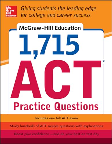 McGraw-Hill Education 1,715 ACT Practice Questions