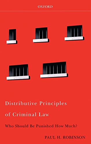 Distributive Principles of Criminal Law