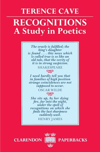 Recognitions a Study in Poetics