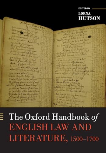 The Oxford Handbook of English Law and Literature, 1500-1700