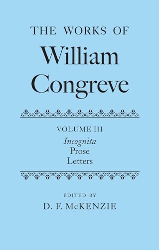 WORKS OF WILLIAM CONGREVE VOL 3 C