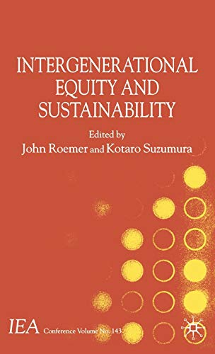 Intergenerational Equity and Sustainability
