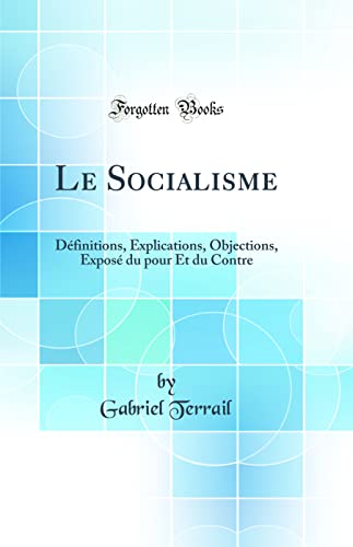 Le Socialisme: Définitions, Explications, Objections, Exposé du pour Et du Contre (Classic Reprint)