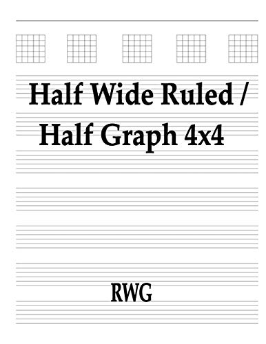 Half Wide Ruled / Half Graph 4x4