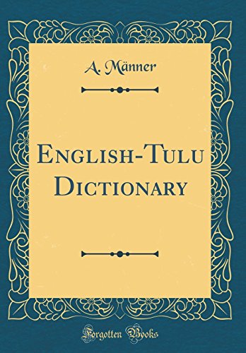 English-Tulu Dictionary (Classic Reprint)