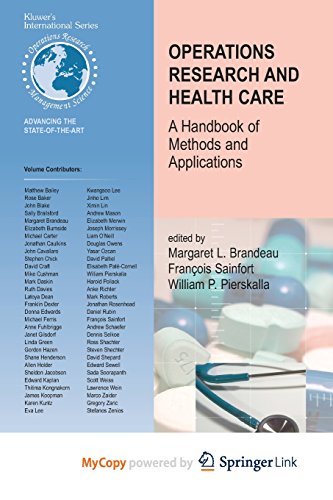 Operations Research and Health Care
