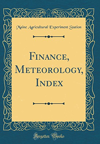 Finance, Meteorology, Index (Classic Reprint)