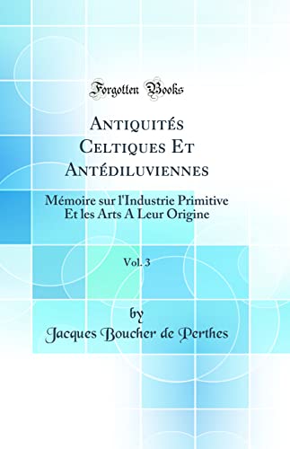 Antiquités Celtiques Et Antédiluviennes, Vol. 3: Mémoire sur l'Industrie Primitive Et les Arts A Leur Origine (Classic Reprint)