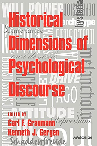 Historical Dimensions of Psychological Discourse