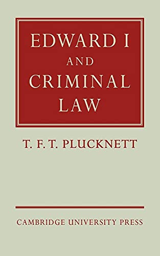 Edward I and Criminal Law