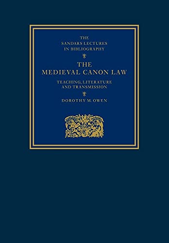 The Medieval Canon Law