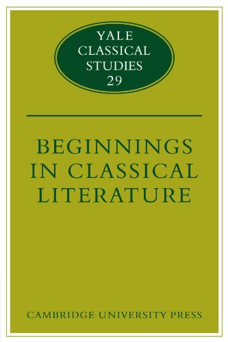 Beginnings in Classical Literature
