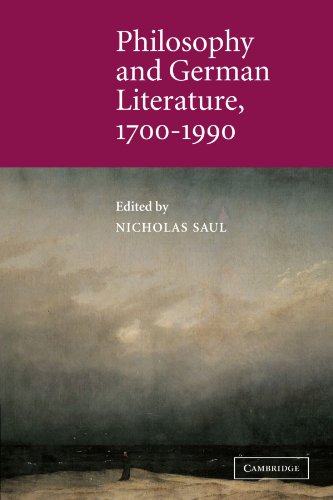Philosophy and German Literature, 1700 1990