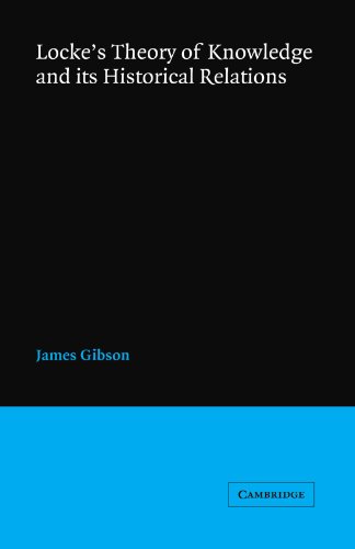 Locke's Theory Knowledge and Its Historical Relations