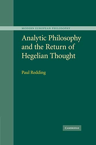 Analytic Philosophy and the Return of Hegelian Thought