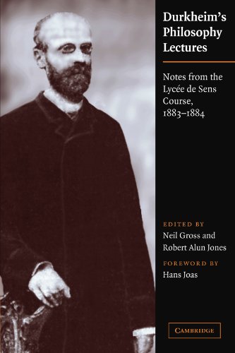 Durkheim's Philosophy Lectures