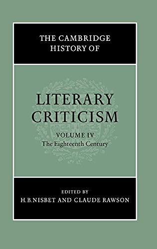 The Cambridge History of Literary Criticism