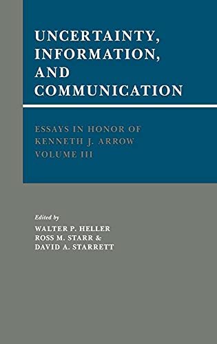 Essays in Honor of Kenneth J. Arrow