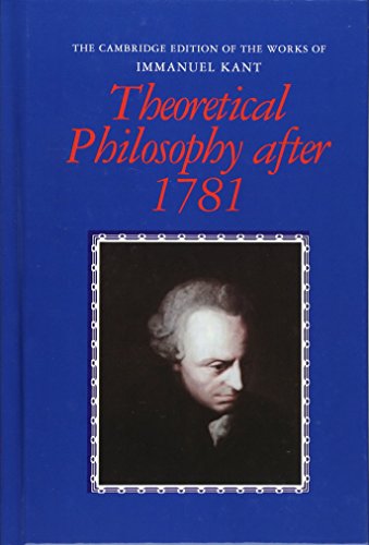 Theoretical Philosophy After 1781