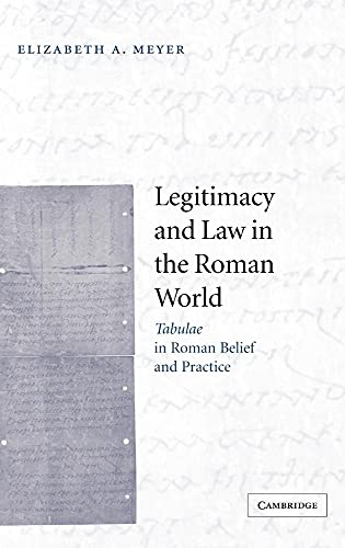 Legitimacy and Law in the Roman World