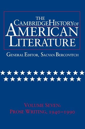 The Cambridge History of American Literature