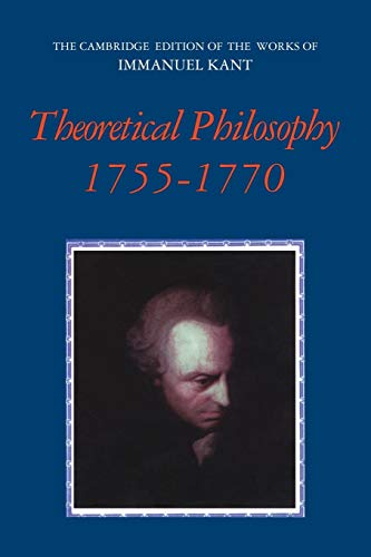 Theoretical Philosophy, 1755 1770