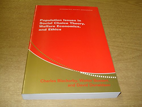 Population Issues in Social Choice Theory, Welfare Economics, and Ethics