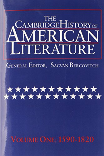The Cambridge History of American Literature
