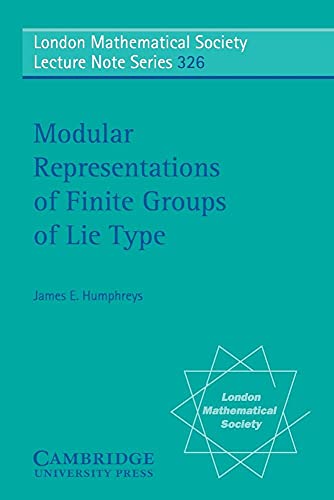Modular Representations of Finite Groups of Lie Type