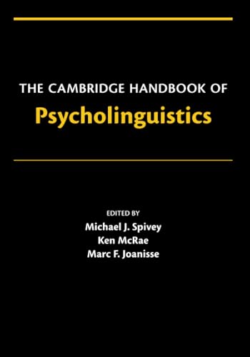 The Cambridge Handbook of Psycholinguistics