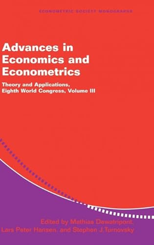 Advances in Economics and Econometrics