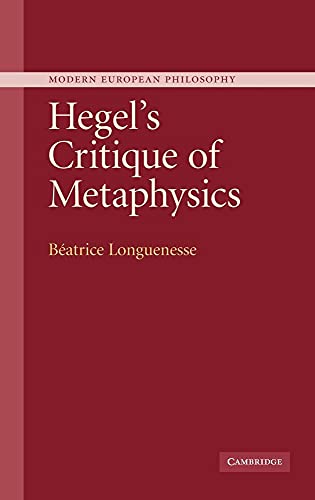 Hegel's Critique of Metaphysics