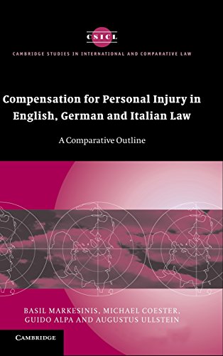 Compensation for Personal Injury in English, German and Italian             Law