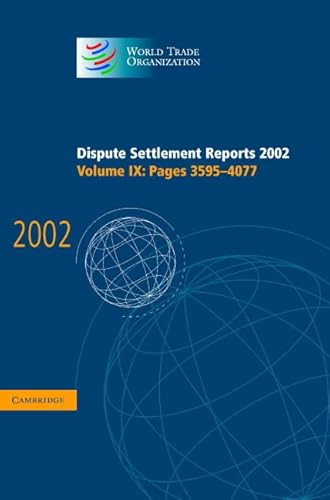 Dispute Settlement Reports 2002