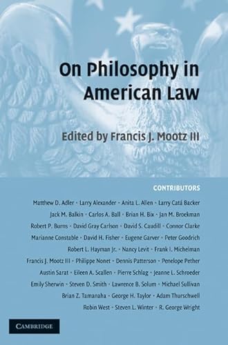 On Philosophy in American Law