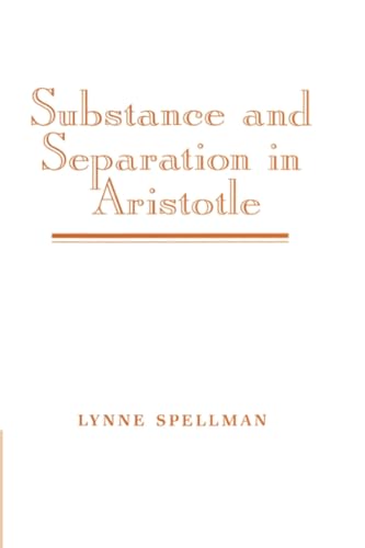 Substance and Separation in Aristotle