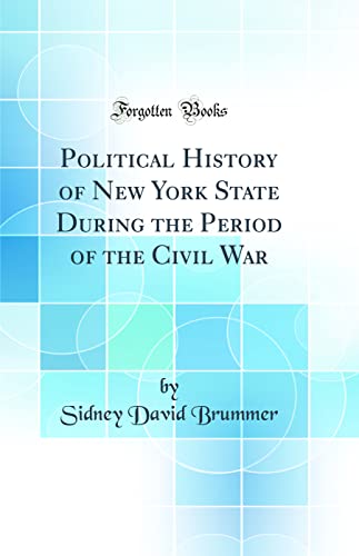 Political History of New York State During the Period of the Civil War (Classic Reprint)