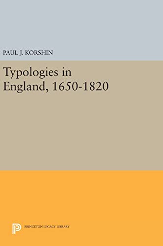Typologies in England, 1650-1820