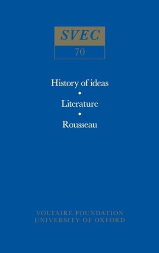 History of ideas • Literature • Rousseau