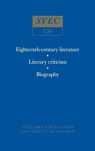 Eighteenth-century literature • Literary criticism • Biography