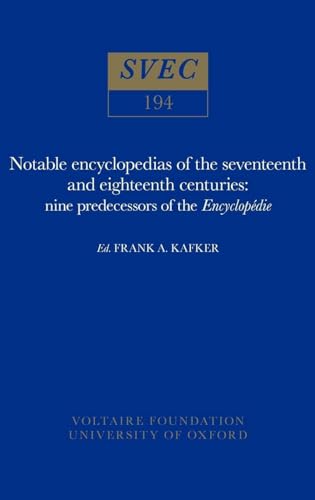 Notable encyclopedias of the seventeenth and eighteenth centuries
