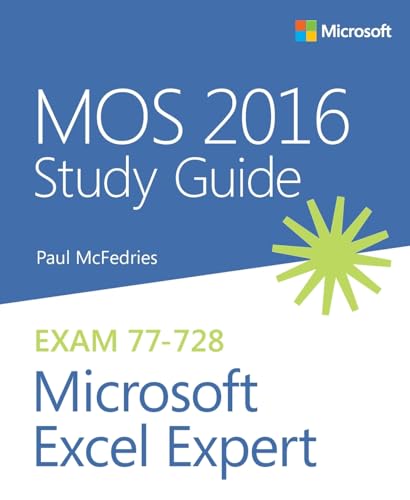 MOS 2016 Study Guide for Microsoft Excel Expert