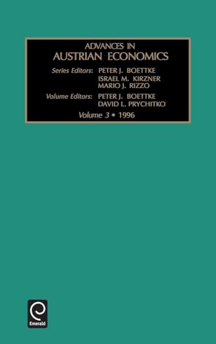 Advances in Austrian Economics