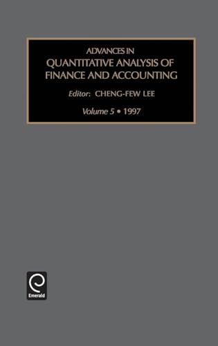 Advances in Quantitative Analysis of Finance and Accounting