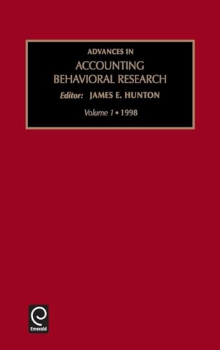 Advances in Accounting Behavioral Research