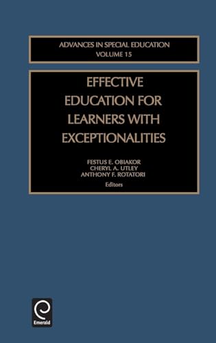 Effective Education for Learners with Exceptionalities