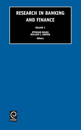 Research in Banking and Finance