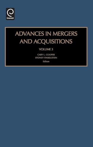 Advances in Mergers and Acquisitions