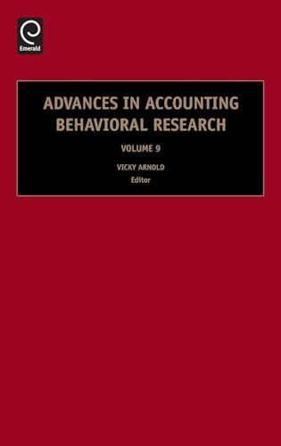 Advances in Accounting Behavioral Research